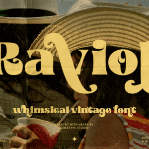 Ravioli Whimsical Vintage Font